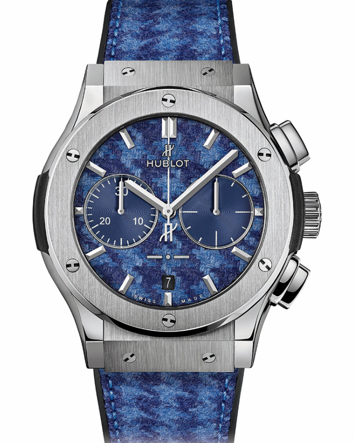 AAA Replica Hublot Classic Fusion Chronograph Italia Independent Pieds-De-Poule Watch 521.CM.2710.NR.ITI18